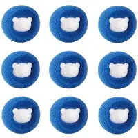 INF Waschball gegen Tierhaare 3er-Pack Blau 9er-Pack