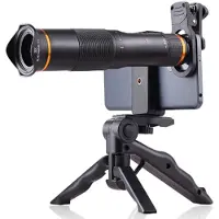 Zandona 38-Facher HD-Zoom, Professionelles Monokular-Teleskop mit Smartphone-Objektiv, Stativ und Metallgehäuse für Outdoor-Aktivitäten Wie Tourismus und