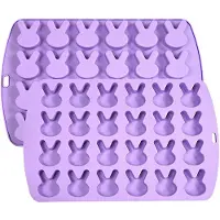 Semoic 2er-Pack Osterhase-Silikonform für Schokolade 24 C