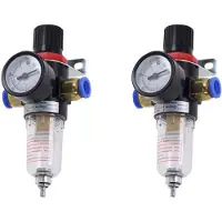 Zandona 2X Luft Filter Druck Regler 1/4 Zoll AFR2000 Wasser Abscheider Druck Luft Werkzeug Kompressor Filter mit 10MM Anschluss