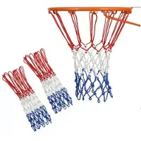 INF Basketballnetz-Set – Rot, Weiß & Blau
