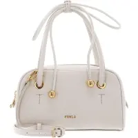 Furla für Damen. WE00915-BX4573 Poppy Mini Dome Ledertasche in Gebrochenes Weiß (OSFA), Lässig, Klassisch
