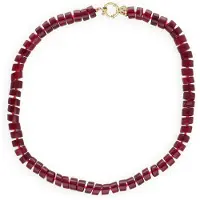 BONNIE STUDIOS Damen Schmuck Phil Necklace - Bordeaux - Größe ONESIZE