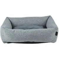 Lebon Hundebett Bonny XL 85 x 70 cm grau-schwarz