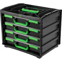 JBM Box Mit 4 Herausnehmbaren Kunststoffboxen