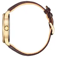 Citizen Eco Drive Uhr BM8553-16AE Herrenuhr Rosegold Leder