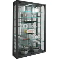 Hioshop Sammel Wandvitrine Holz Glas Vitrosa Mini Spiegel