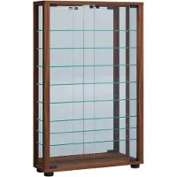Hioshop Sammel Wandvitrine Holz Glas Vitrosa Mini Spiegel