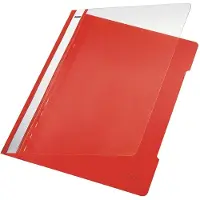 Leitz Schnellhefter 4191, DIN A4, PVC, 25 Stück, hellrot