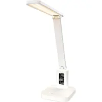 Nedis LED-Schreibtischlampe - Dimmbar - 3 Licht-Modi - 220 lm - Wiederaufladbar - DimmSchalter - Weiss