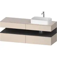 Duravit Waschtischunterschrank Qatego 160x55x60cm, gra m/ta m, Pl, B r, B