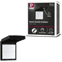 Paulmann Wandschalter in Schwarz IP44