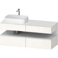 Duravit Waschtischunterschrank Qatego 140x55x60cm, w m/we g, Pl, Beck. li