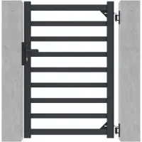 Casanoov Gartentür Aus Aluminium Antelao 100x140cm Grau