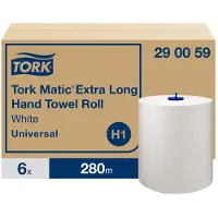 Tork Universal Handtuchrolle 1-lagig weiß, 280 m x 21 cm Karton mit 6 Rollen/1143 Blatt