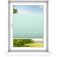 Time4blinds - Plissee Rollo, Faltrollo, Sichtschutz, Minze, 40x200cm