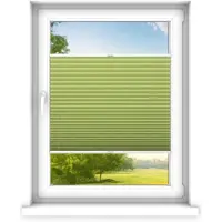 Time4blinds - Plissee Rollo, Faltrollo, Sichtschutz, Dunkler Jasmin, 50x130cm