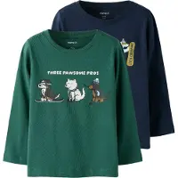 Name it T-Shirt "NMMVUX 2P LS TOP" Packung, 2 Stk. Baumwollmischung