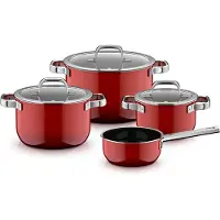 WMF Topf-Set "Fusiontec Mineral Pro" Set, 7 tlg. tlg. Edelstahl Glas