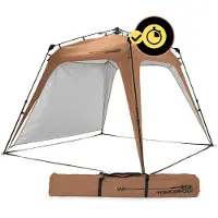DS Produkte Where Tomorrow Pop Up Pavillon - 250 x 250 x 190 cm - Kamelbraun