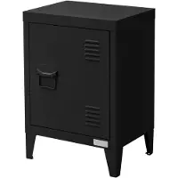 ML-Design Aktenschrank 40x30x57,5 cm Schwarz | Stahl, 1 Tür, 4 Beine