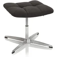 Hjh OFFICE SARANTO Hocker | Stoff - Home Office Bürostuhl Schwarz