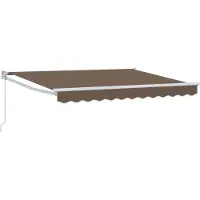 vidaXL Ausziehbare Markise Taupe 4 x 2 m 100% Polyester und Aluminium