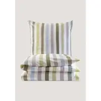 Hessnatur Renforcé Bettwäsche-Set in pastelloliv | Gr.: 240x220 (2x 80x80 cm)