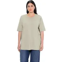Ulla Popken Shirt in waldgrün | Gr.: 46-48