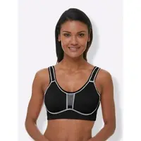 Viania Sport-BH ohne Bügel in schwarz | Gr.: 85D