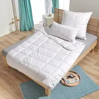 TRAUMSCHLAF Alpaka Bettdecke Pako medium, Füllung: 100% Alpakawolle 200x210 cm - weiß