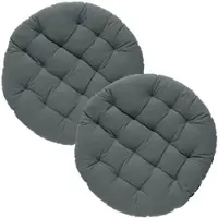 Redbest Stuhlkissen rund 2er-Pack in grau | Gr.: onesize