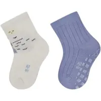 Sterntaler ABS Socken 2er-Pack Hippo in lichtgrau | Gr.: 22