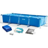Intex Rahmen-Gartenpool 450 x 220 x 84 cm 2 in 1 28273