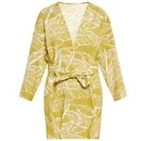 ALBEE Women Kimono in Gelb Wollweiss | Gr.: XL