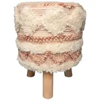 Kayoom Hocker Bohist boho in rosa - creme | Gr.: onesize