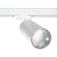 LEDKIA LED Strahler 3-Phasenstromschiene 30W CCT Wählbar Misoh 2700K - 4000K - 6000K 38º Weiß / Silber CCT