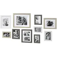 Kobolo Bilderrahmen Foto Set DUSKY 10 Stück Holz Verschiedene Größen