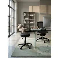 KADIMA DESIGN Hocker Design Arbeitshocker Kunstleder Sitzhocker mit Rollen | Gr.: onesize