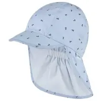Sterntaler Schirmmütze mit Nackenschutz Anker in himmelblau | Gr.: 47 cm