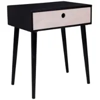 House Nordic Nachtschrank PARMA Schwarz 1 Schublade | Gr.: onesize