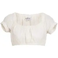 Nübler Dirndlbluse Kurzarm Sofia in Creme | Gr.: 34