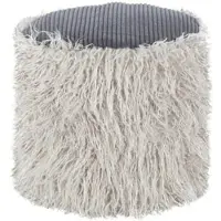 Kayoom Sitzkissen Fellpouf Bobtail in hellgrau - dunkelgrau | Gr.: onesize