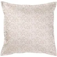 Curt Bauer Mako-Brokat-Damast Bettwäsche Alea perlbeige Kissenbezug einzeln 80x80 cm - grau;beige