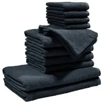 Redbest Frottier, Leichtfrottier Frottier-Set 14-teilig Oceanside in schwarz | Gr.: onesize