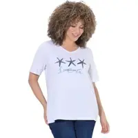 Ulla Popken Shirt in schneeweiß | Gr.: 46-48