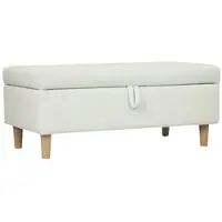 HOMCOM Sitzbank-115L x 50B x 43H cm-Cremeweiß | Gr.: onesize