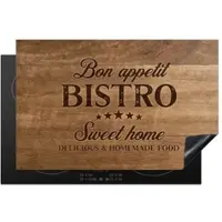 KitchenYeah Herdabdeckplatte Text Vintage | Gr.: 80 x 52 cm