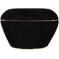 Kayoom Hocker Contessa 135 in schwarz - gold | Gr.: onesize