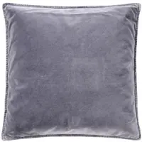 Ib Laursen Kissenbezug Velour quadratisch in purple ash | Gr.: onesize